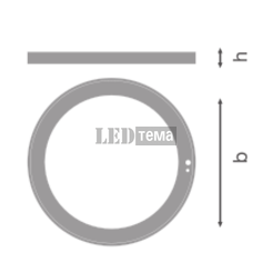 DL UNIV SN RING D300 BK Декоративное кольцо для светильника LEDVANCE (4099854559495) 4099854559495 фото