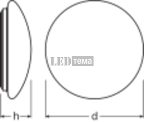 SF CIRC 400 SEN V 830 IP44 24W 3000К Накладний світильник з датчиком LEDVANCE (4058075618084) 4058075618084 фото
