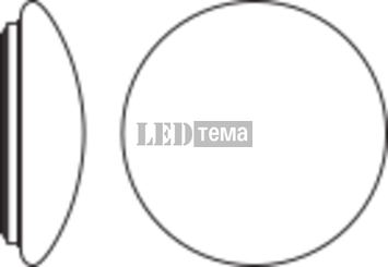 SF CIRC 400 SEN V 830 IP44 24W 3000К Накладний світильник з датчиком LEDVANCE (4058075618084) 4058075618084 фото