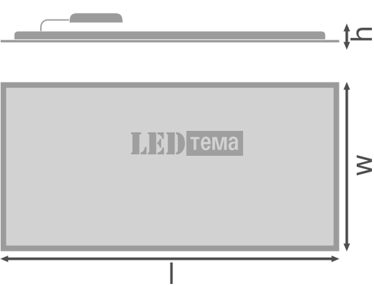 PL ECO 1200x600 E 830 U19 60W 3000К Світильник панель IP20 LEDVANCE (4099854603389) 4099854603389 фото