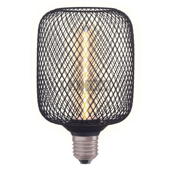 DECOR LED STRAW FILAMENT SQUARE 100 BLACK DIM 3,5W 818 E27 Декоративная светодиодная лампа диммируемая Osram (4058075840263) 4058075840263 фото
