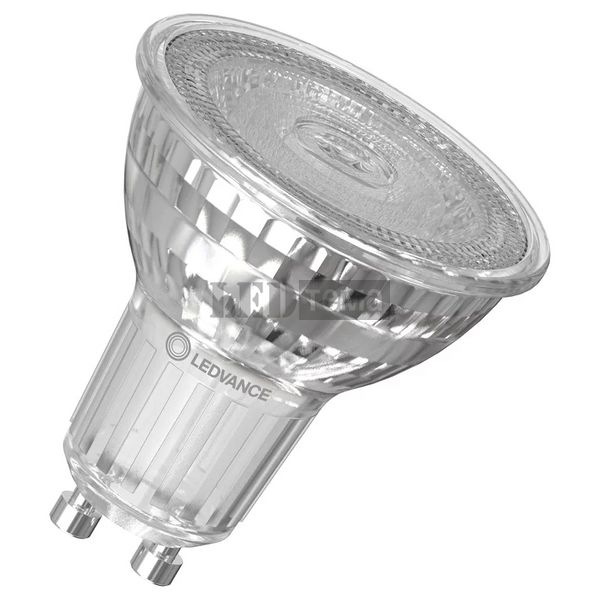 LED PAR16 80 6,9W/830 230V GU10 10X1 LEDVANCE Светодиодная лампа в стекляной колбе (4099854054822) 4099854054822 фото