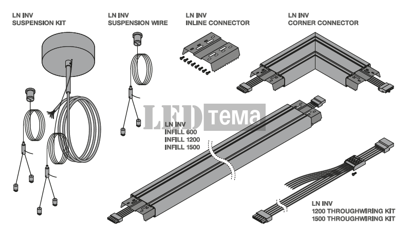 LN INV D 1200 P 930 PS BK 25-30-36-40W 3000К Офисный светильник перекл. мощ. IP20 LEDVANCE (4099854296703) 4099854296703 фото