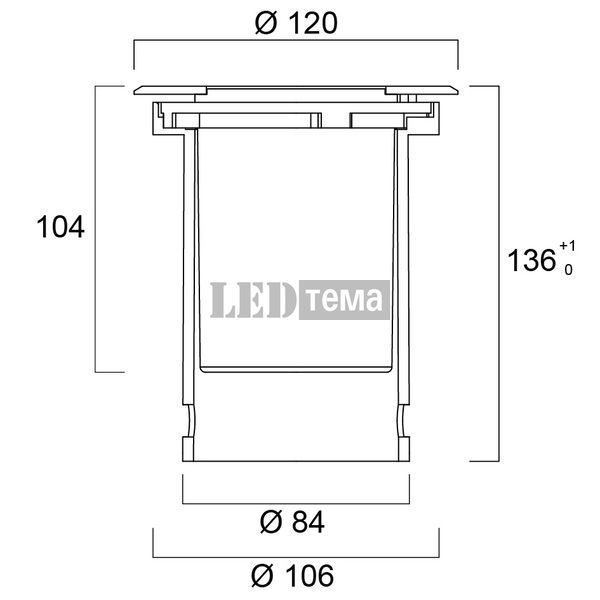 INTERRATA ADJUSTABLE S IP67 CLEAR 400LM 830 MB 5,7W Светильник грунтовый Sylvania (0049040) 0049040 фото