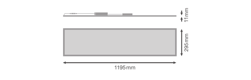 PL CMFT 1200 P 830 U19 PS 24-28-33W 3000К Светильник панель перекл. мощ. IP40/IP20 LEDVANCE (4099854004087) 4099854004087 фото