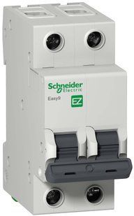 Автоматичний вимикач 2P, 50A, С, 6kA, Easy9, Schneider Electric (EZ9F34250) EZ9F34250 фото