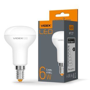 R50e E14 6W 550лм 4100K AC175-250В 140&deg; светодиодная лампа VIDEX (VL-R50e-06144) VL-R50e-06144 фото
