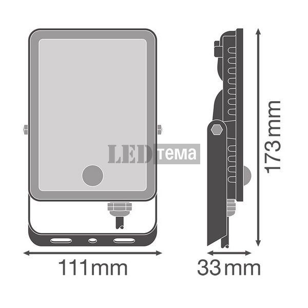 Flood ESSENTIAL SENSOR 20W 840 BK Прожектор світлодіодний з датчиком руху та освітленості Ledvance (4058075768277) 4058075768277 фото