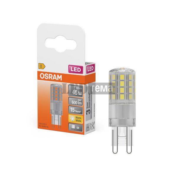 LED PIN 48 320&deg; 4.5W 827 Clear G9 лампа світлодіодна OSRAM (4058075432451) 4058075432451 фото