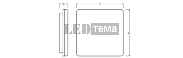 SF FLAT SQ SN 330 P ML 83040 12-19W 3000/4000К Накладной светильник MW CCT перекл. мощ. IP54 LEDVANCE (4099854292712) 4099854292712 фото