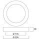 START Downlight Flat 226 1750LM 840 DIM SM 17W Світильник круглий врізний димований Sylvania (0054129) 0054129 фото 10