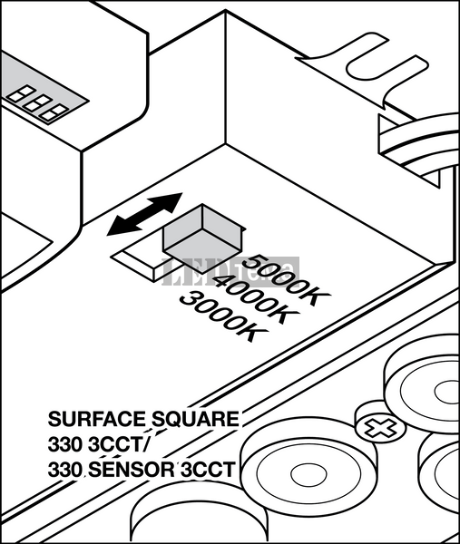 SF SQUARE 330 SEN V 830 IP44 24W 3000К Накладной светильник с датчиком LEDVANCE (4099854041990) 4099854041990 фото