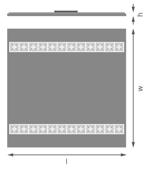 PANEL LOUVER 600 V 840 U16 WT DALI 27,5W 4000К Світильник панель DIM DALI-2 IP20 LEDVANCE (4099854149672) 4099854149672 фото