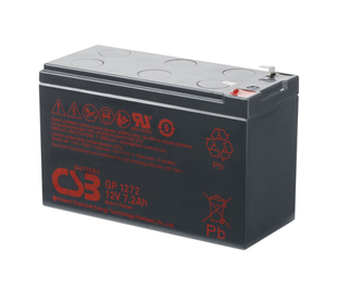 Акумуляторна батарея CSB GP1272F2, 12V 7,2Ah (25W) (151х65х100мм) 1.9кг Q10/420 GP1272F2-25W фото