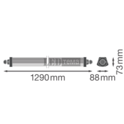 DP FLEX TH 1200 P ML 830 IP66 19-26-31-34W 3000К Пылевлагозащищённый светильник перекл. мощ. LEDVANCE (4099854440588) 4099854440588 фото