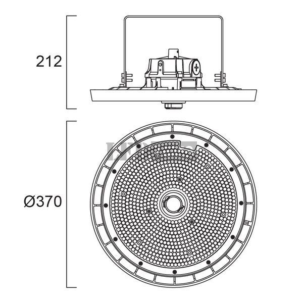 Granit IP65 0-10V 840 Aisle Z18 126-170-218W 4000К Светильник для высоких потолков перекл. мощ. DIM Sylvania (0039121) 0039121 фото