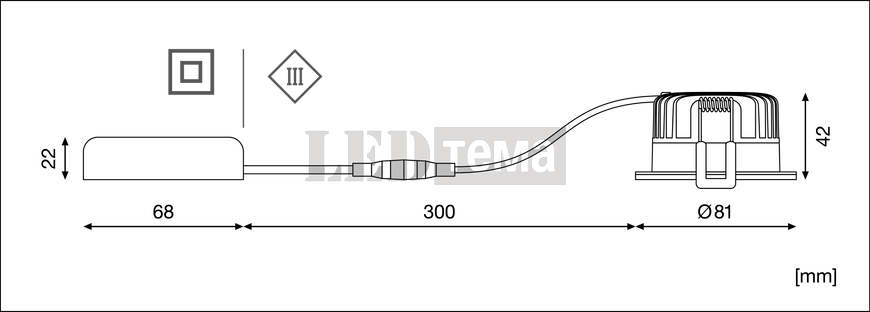 SP FP FIX P 940 PS DIM IP65/IP20 WT 4-6-8W 4000К Точковий світильник TRIAC DIM перем. потуж. LEDVANCE (4058075799769) 4058075799769 фото