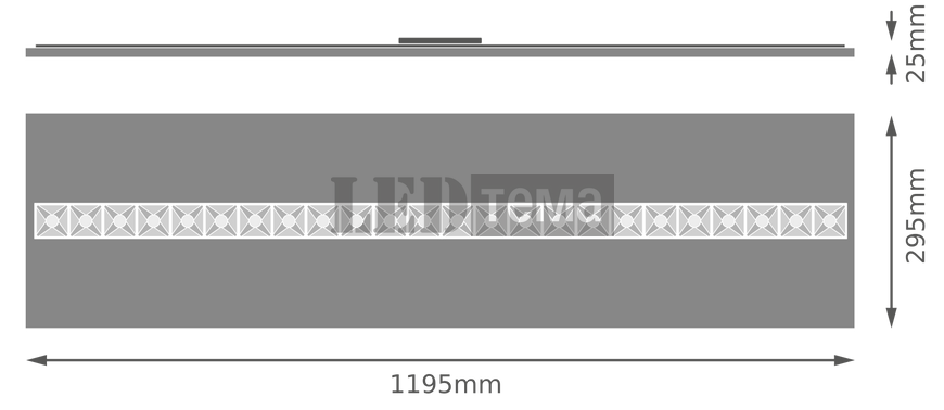 PANEL LOUVER 1200 V 840 U16 WT 27,5W 4000К Світильник панель IP20 LEDVANCE (4099854149719) 4099854149719 фото