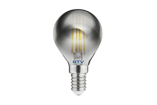 E14 G45 4 W 300 лм 2700K AC220-240В 360&deg; Светодиодная лампа филаментная, серый GTV (LD-G45FPE4-30) LD-G45FPE4-30 фото