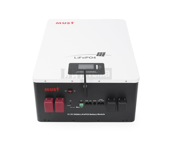 Акумуляторна батарея Must LiFePO4 LP16-48200 51.2V 200Ah, 10,24kWh, BMS100A@16S, CAN2.0/RS232/RS485, 6000 циклів, 625x442x250, 80kg (LP16-48200) LP16-48200 фото