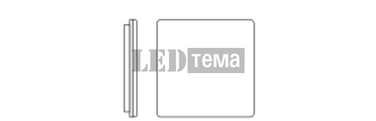 SF FLAT SQ DA 500 P 83040 27W 3000/4000К Накладний світильник DALI-2 DIM CCT IP54 LEDVANCE (4099854292798) 4099854292798 фото