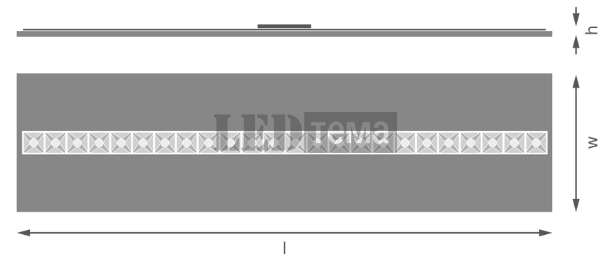 PANEL LOUVER 1200 V 840 U16 BK 27,5W 4000К Світильник панель IP20 LEDVANCE (4099854149733) 4099854149733 фото