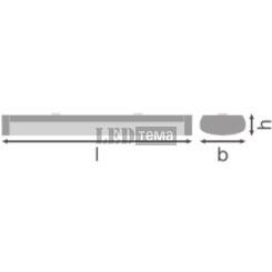 LN SF IP44 600 P 840 WT 18W 4000К Лінійний світильник LEDVANCE (4058075733091) 4058075733091 фото