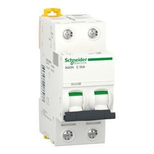 Автоматичний вимикач iK60N 2P 50A C Schneider Electric (A9K24250) A9K24250 фото
