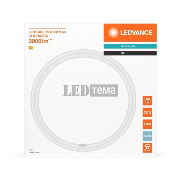 LED TUBE T9 C 40 EM VALUE 24W 865 FR G10Q Світлодіодна лампа одностороннє підключення Ledvance (4099854042584) 4099854042584 фото