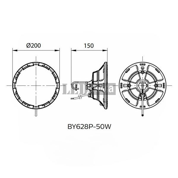 BY628P LED75/NW 50W PSU WB RU Philips Світильник для високих стель (911401856281) 911401856281 фото