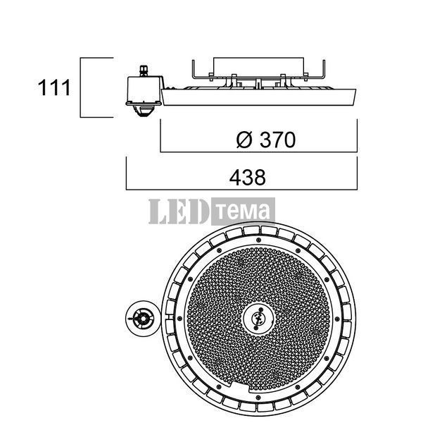 GRANIT IP54 26400LM 840 WB SSA 165W Sylvania Светильник для высоких потолков управляемый (0039771) 0039771 фото