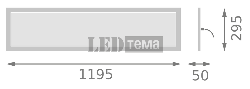 PL INT 1200 V 840 IP65 UGR19 35W 4000К Светильник панель LEDVANCE (4099854188350) 4099854188350 фото