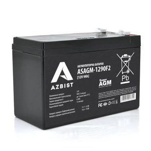 Аккумулятор AGM ASAGM-1290F2, Black Case, 12V 9.0Ah (151 х 65 х 94 (100) ), 2,3kg Q10/420 ASAGM-1290F2 фото