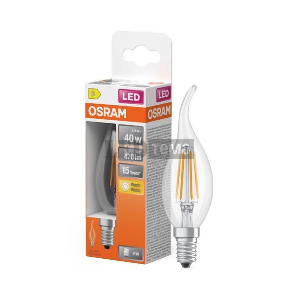 LED Star Classic BA40 Filament 3,4W 827 CL E14 Світлодіодна лампа Osram (4099854468810) 4099854468810 фото