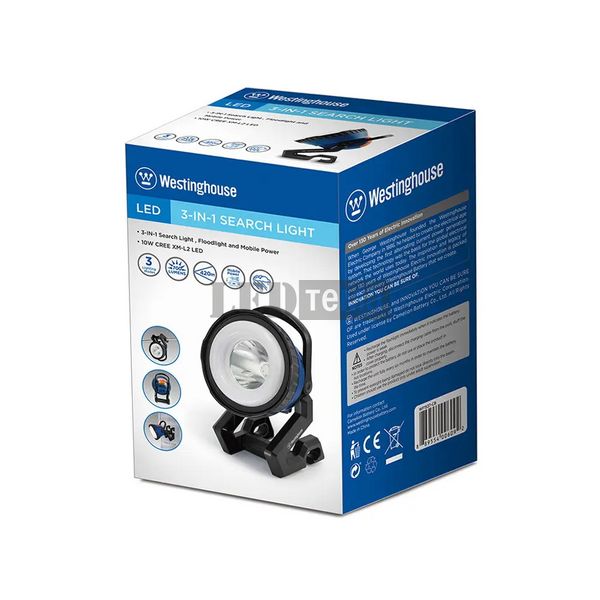 Ліхтар ручний пошуковий прожекторний Westinghouse WF1537- 4500mAh + USB кабель в комплекті (WF1537-4500mAh) WF1537-4500mAh фото
