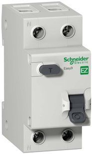 Диференційний автоматичний вимикач 1P+N, 32A, тип С, АС, 30мA, Easy9, Schneider Electric (EZ9D34632) EZ9D34632 фото