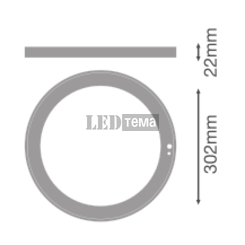 DL UNIV SN RING D300 BN Декоративное кольцо для светильника LEDVANCE (4099854559518) 4099854559518 фото