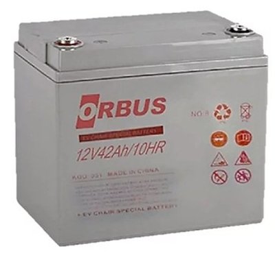 Акумуляторна батарея ORBUS EN-12-42 GEL 12V 42 Ah (197 x 165 x 175) 14kg Q1/48 EN-12-42 фото