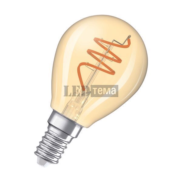 1906 LED CL P40 4,9W/922 230V SPIRAL FIL GOLD E14 6X1 декоративна філаментна світлодіодна лампа OSRAM (4058075836563) 4058075836563 фото