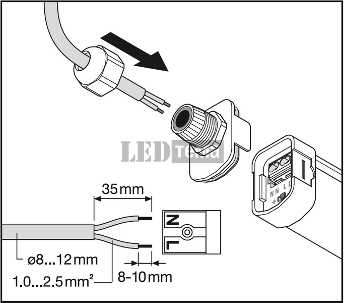 DP SLIM 600 V ML 865 IP65 9-14W 6500К Пылевлагозащищённый светильник перекл. мощ. LEDVANCE (4099854720215) 4099854720215 фото