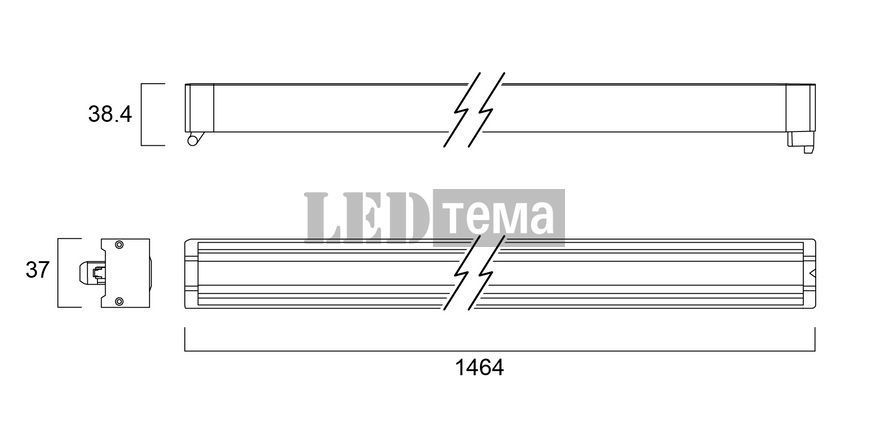 Pixo Line 1500 50W D ASYM 830 WHT трековый светильник трехфазный белый Sylvania (0007833) 0007833 фото
