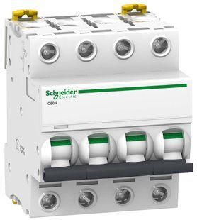 Автоматичний вимикач iC60N 4P 3A D Schneider Electric (A9F75403) A9F75403 фото