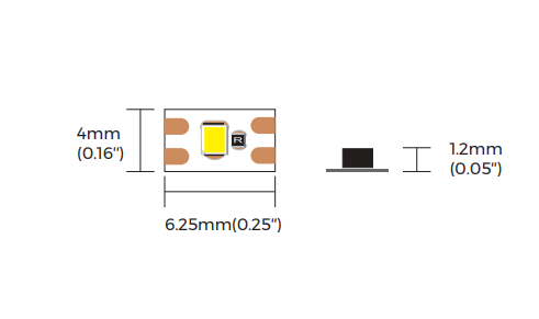 LED стрічка C6160-24V-4mm-WW IP20 3000K 9,6W 1250Lm COLORS (C6160-24V-4mm-WW) C6160-24V-4mm-WW фото