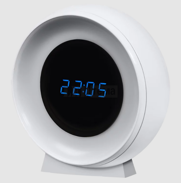 Світильник-нічник з годинником LEDVANCE NIGHTLUX CLOCK WHITE 6X1 0,3 Вт зі змінною температурою світла, вбудований акумулятор (4058075757721) 4058075757721 фото