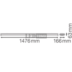 LN SF IP44 1500 P 840 WT 45W 4000К Лінійний світильник LEDVANCE (4058075733138) 4058075733138 фото