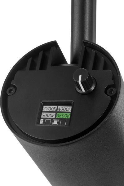 Pixo Zoom TUNE 2000LM 2700-6500 CRI90 DISPLAY BLACK 20W Трековий світильник димований з перемикачем температури кольору Sylvania (0004527) 0004527 фото