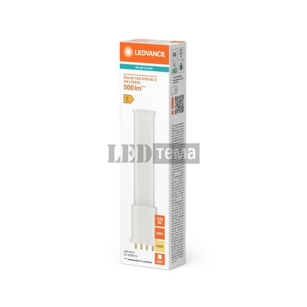 DULUX LED SE9 AC V 4W 830 FR 2G7 Светодиодная лампа Ledvance (4099854669873) 4099854669873 фото