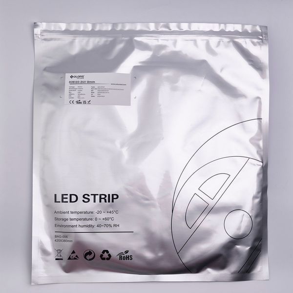 LED стрічка DJS120-24V-8mm-NW-IP20 4000K 9,6W 760Lm COLORS (DJS120-24V-8mm-NW) DJS120-24V-8mm-NW фото
