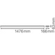 LN SF IP44 1500 P 840 WT 45W 4000К Лінійний світильник LEDVANCE (4058075733138) 4058075733138 фото 11