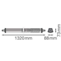 DP FLEX DA 1200 P 840 IP66 34W 4000К Пиловологозахищений світильник DALI-2 DIM LEDVANCE (4099854637667) 4099854637667 фото